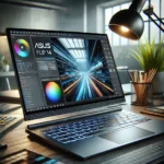 DALL·E-2024-11-20-19.35.50-A-highly-detailed-and-realistic-image-of-the-Asus-ZenBook-Flip-14-2024-model-showcasing-its-sleek-and-modern-design.-The-laptop